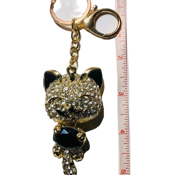 Bling Bling Cat Keychains (set of 2). Kawaii. Purchased them in Japan. Brand New - Picture 5 of 6